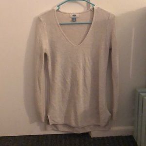 V-neck cotton sweaters